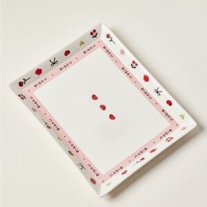 Anthropologie Amour Ceramic Heart Trinket Tray | Ivory | NIB